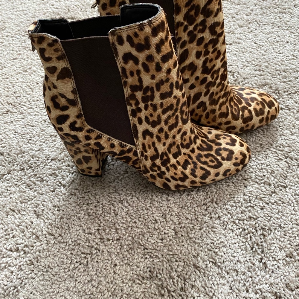 Sam Edelman Animal Print Ankle Boots - Picture 6 of 7